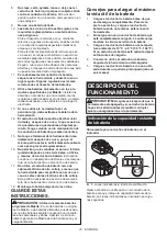 Предварительный просмотр 16 страницы Makita XMT04 Instruction Manual