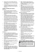 Preview for 6 page of Makita XMU05 Instruction Manual