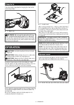 Preview for 9 page of Makita XOC02 Instruction Manual