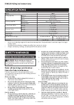 Preview for 2 page of Makita XPH11 Instruction Manual