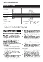 Предварительный просмотр 2 страницы Makita XPH11 Instruction Manual