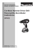 Предварительный просмотр 1 страницы Makita XPH12 Instruction Manual