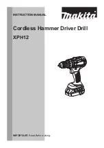 Preview for 1 page of Makita XPH12T Instruction Manual