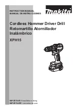 Preview for 1 page of Makita XPH15 Instruction Manual