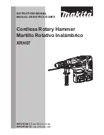 Предварительный просмотр 1 страницы Makita XRH07 Instruction Manual