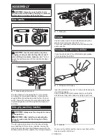 Предварительный просмотр 9 страницы Makita XRH07 Instruction Manual