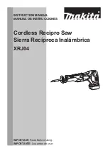 Makita XRJ04Z Instruction Manual предпросмотр