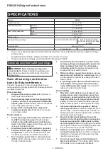 Preview for 2 page of Makita XRJ06 Instruction Manual