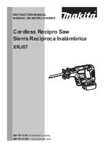 Makita XRJ07 Instruction Manual preview