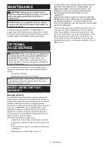 Preview for 8 page of Makita XRJ07 Instruction Manual