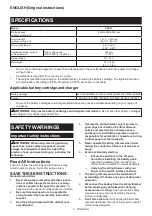 Preview for 2 page of Makita XRU13Z Instruction Manual