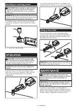 Предварительный просмотр 8 страницы Makita XRW01 Instruction Manual