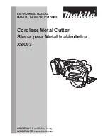 Makita XSC03 Instruction Manual preview