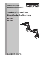 Makita XSF04 Instruction Manual preview