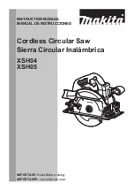 Makita XSH04 Instruction Manual preview