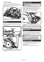 Предварительный просмотр 11 страницы Makita XSH10 Instruction Manual