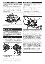 Preview for 14 page of Makita XSH10 Instruction Manual