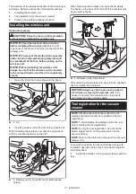 Предварительный просмотр 17 страницы Makita XSH10 Instruction Manual