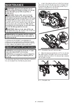 Предварительный просмотр 22 страницы Makita XSH10 Instruction Manual