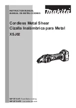 Preview for 1 page of Makita XSJ02 Instruction Manual