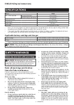 Preview for 2 page of Makita XSJ04 Instruction Manual