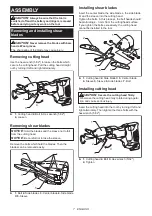 Предварительный просмотр 7 страницы Makita XSJ05 Instruction Manual