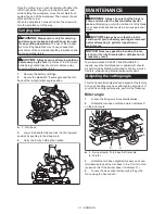 Preview for 21 page of Makita XSL05 Instruction Manual