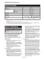 Preview for 2 page of Makita XSR01 Instruction Manual