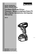 Предварительный просмотр 1 страницы Makita XST01 Instruction Manual