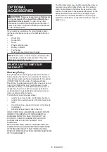 Preview for 42 page of Makita XT450T Instruction Manual