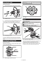 Предварительный просмотр 8 страницы Makita XTU02 Instruction Manual