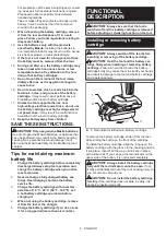 Preview for 6 page of Makita XVP01 Instruction Manual