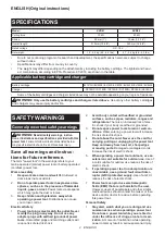Preview for 2 page of Makita XVR01 Instruction Manual