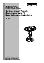 Предварительный просмотр 1 страницы Makita XWT04Z Instruction Manual