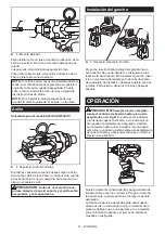 Preview for 21 page of Makita XWT07XV Instruction Manual