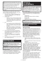 Preview for 13 page of Makita XWT08Z Instruction Manual