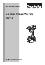 Preview for 1 page of Makita XWT12RB Instruction Manual