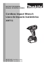 Preview for 1 page of Makita XWT13 Instruction Manual