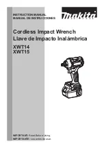 Preview for 1 page of Makita XWT14 Instruction Manual