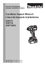 Preview for 1 page of Makita XWT18XV Instruction Manual