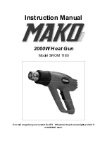 Предварительный просмотр 1 страницы MAKO TOOLS SROM 1180 Instruction Manual