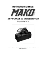 Mako SROM 1175 Instruction Manual preview