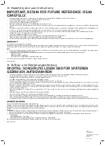 Предварительный просмотр 2 страницы makro BB2211 Assembly And User Instructions Manual