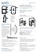 Предварительный просмотр 2 страницы MAKS PIR Quick User Manual