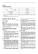 Preview for 2 page of Maktec MT603 Instruction Manual