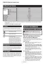 Preview for 4 page of Maktec MT871 Instruction Manual