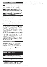 Preview for 8 page of Maktec MT871 Instruction Manual