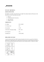 Maktek MT 150 SET User Manual preview