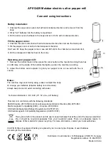 Malabar AP812429 Care And Use Instructions preview