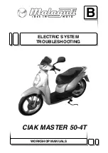 Preview for 1 page of Malaguti CIAK MASTER 50-4T Electric System Troubleshooting